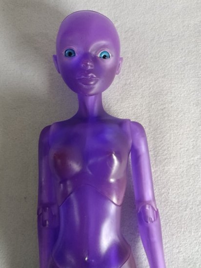 Transparent Purple Mermaid Mika